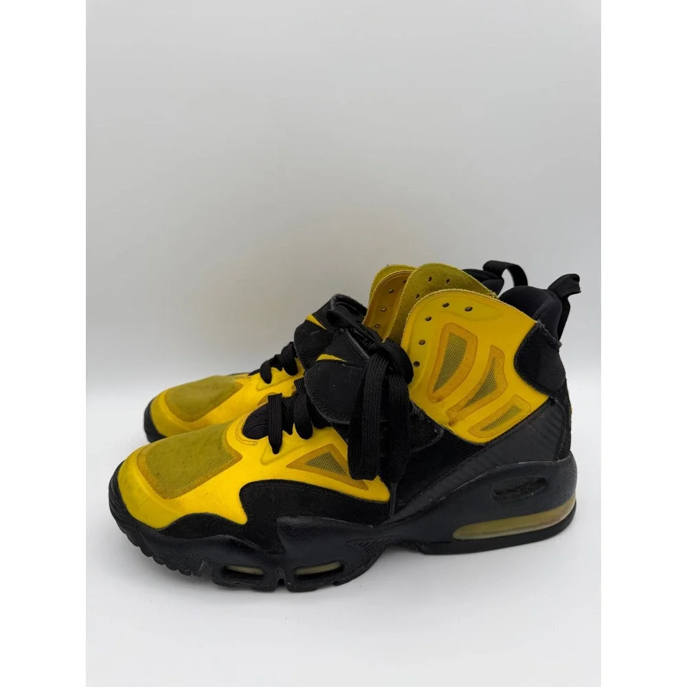 Nike‎ Air Diamond Turf II Black Varsity Maize Yellow 525224-700 Mens Size 11